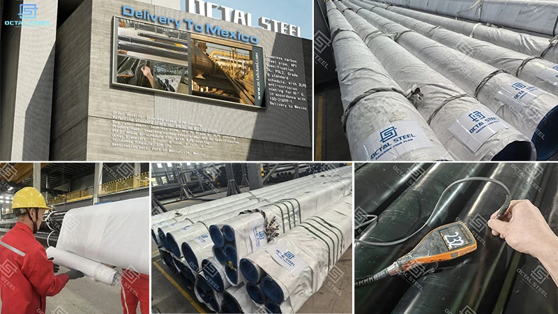 High-Quality Seamless Steel Pipes API 5L PSL2 3LPE Supplied for Mexico Project High-Quality Seamless Steel Pipes API 5L PSL2 3LPE Supplied for Mexico Project